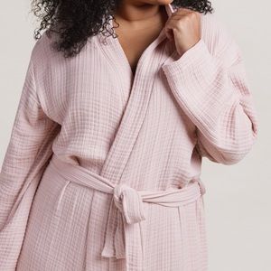 Parachute Pink Waffle Robe